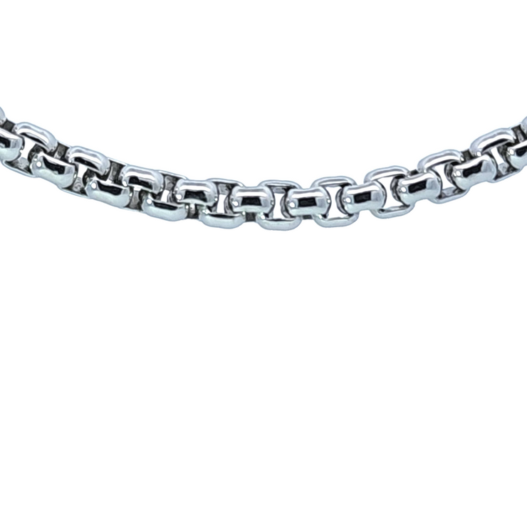 STERLING SILVER BOX CHAIN 22"