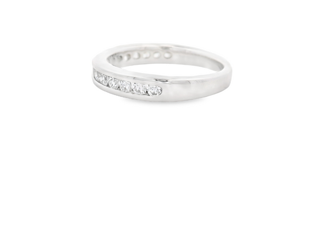 CHANNEL SET DIAMOND WEDDING BAND - 1/2 CT