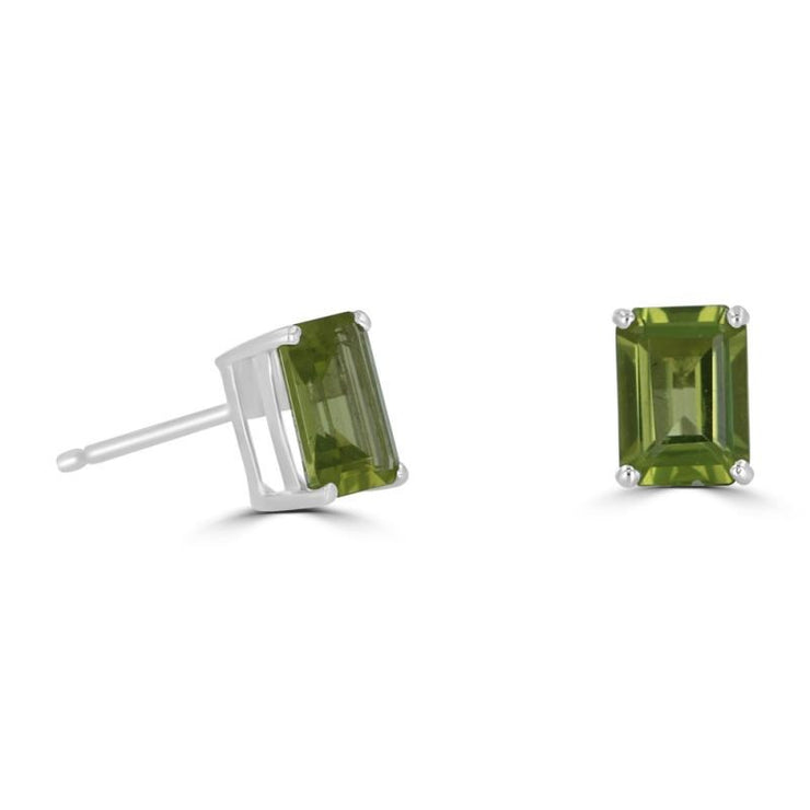 PERIDOT STUD EARRINGS