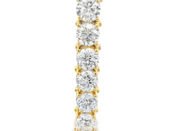 Yellow Gold Diamond Tennis Bracelet - 26 Ct