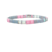 Skylar Paige - MOM - Morse Code Tila Beaded Bracelet