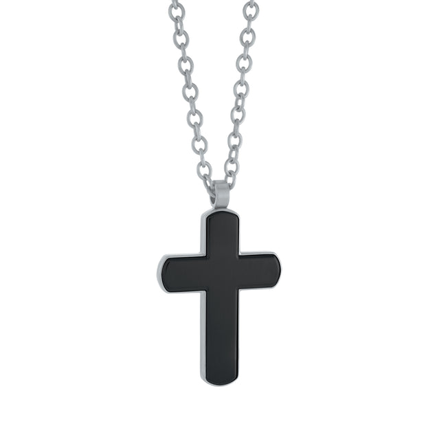 Italgem Steel - Reversible Cross Pendant
