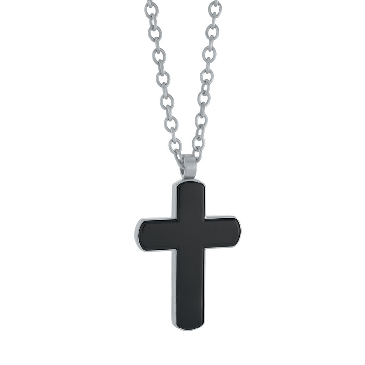 Italgem Steel - Reversible Cross Pendant