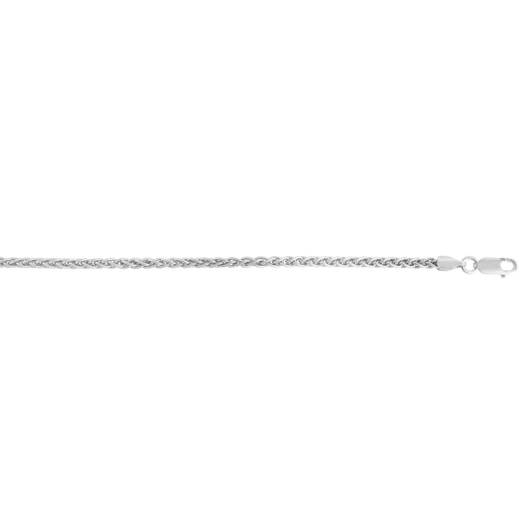 STERLING SILVER WHEAT CHAIN 24"
