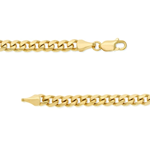YELLOW GOLD MIAMI CUBAN CHAIN 22"