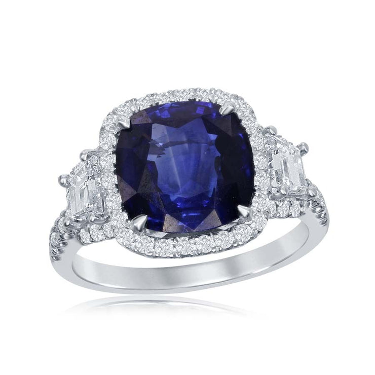SAPPHIRE & DIAMOND RING