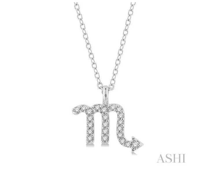 ASHI - DIAMOND ASTROLOGICAL SIGN PENDANT – VIRGO