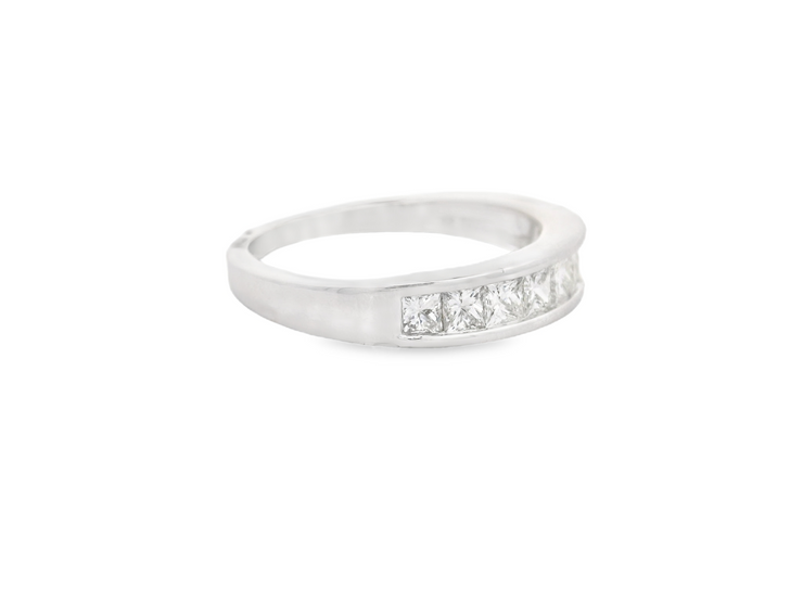 Princess Diamond Wedding Band - 1 Ct