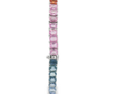 RAINBOW SAPPHIRE TENNIS BRACELET