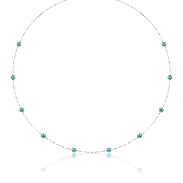 LUVENTE – AQUAMARINE BY THE YARD NECKLACE