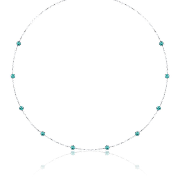 LUVENTE – AQUAMARINE BY THE YARD NECKLACE