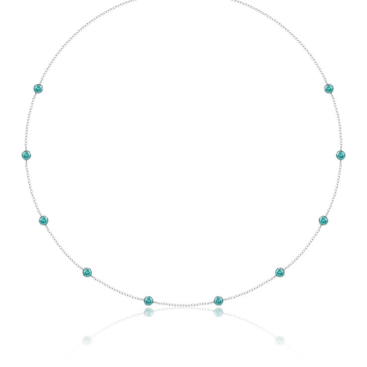 LUVENTE – AQUAMARINE BY THE YARD NECKLACE