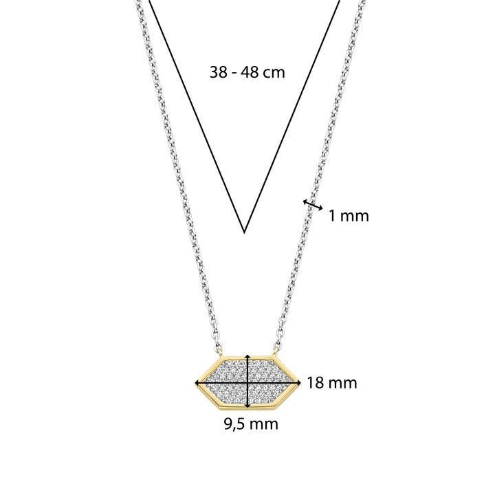 TI SENTO – PAVE CUBIC ZIRCONIA PENDANT