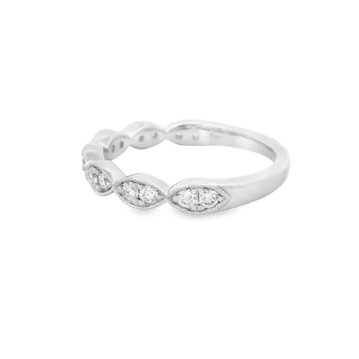 Diamonds Forever - Illusion Marquise Diamond Wedding Band