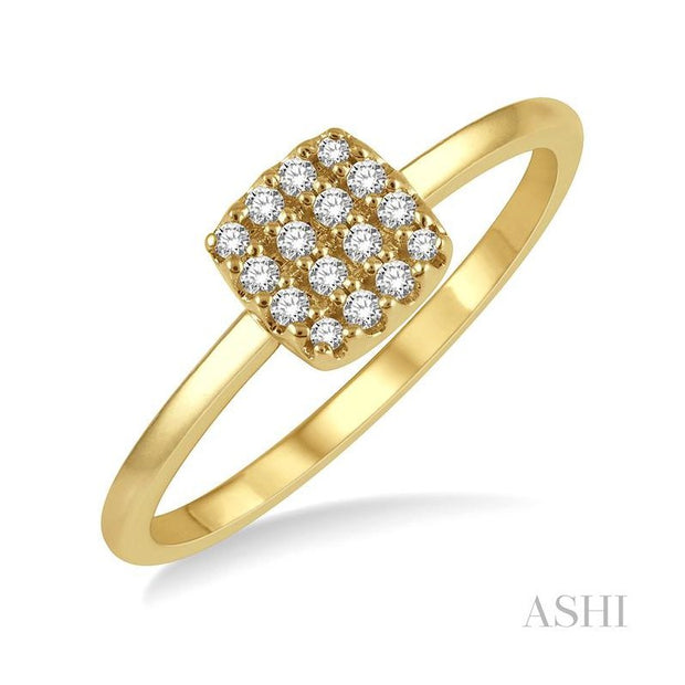 ASHI - DIAMOND CUSHION RING