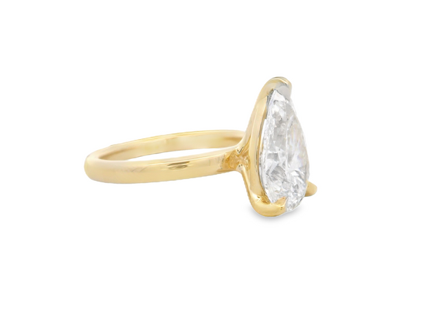 Pear Diamond Solitaire Engagement Ring