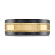 Black Carbon Fiber, Gold & Tantalum, Mardini Wedding Band