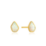ANIA HAIE - Opal Color Gold Stud Earrings