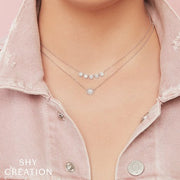 SHY CREATION - DIAMOND CLUSTER PENDANT