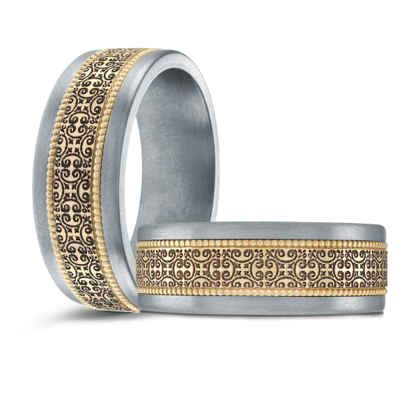 ?GOLD & TANTALUM MARDINI WEDDING BAND