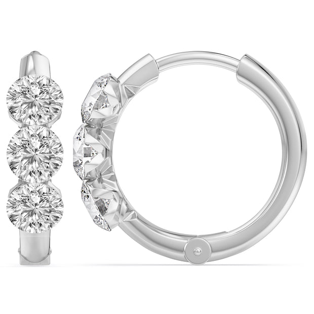 Bare Brilliance Lab Grown Diamond Mini Hoop Earrings
