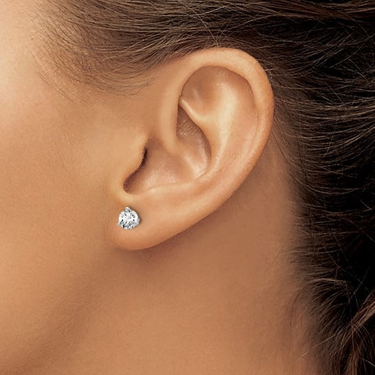 Diamond Stud Earrings - 3/4 Ct