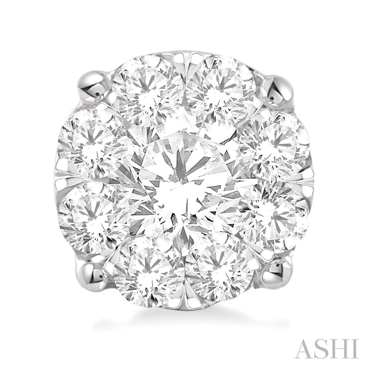 ASHI - 1.5 CT LOVEBRIGHT DIAMOND EARRINGS
