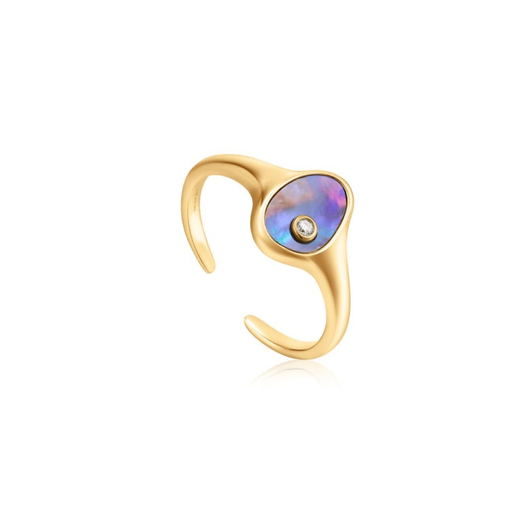 Ania Haie - Abalone Signet Ring