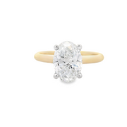 2.08CT OVAL LAB GROWN DIAMOND SOLITAIRE