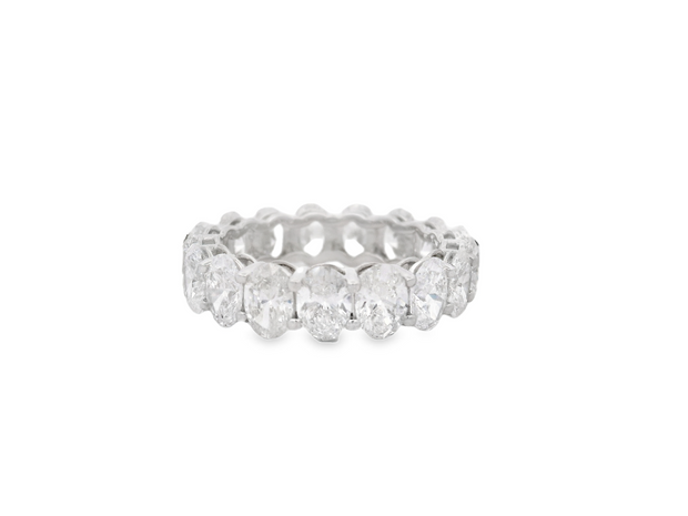 Oval Diamond Eternity Band