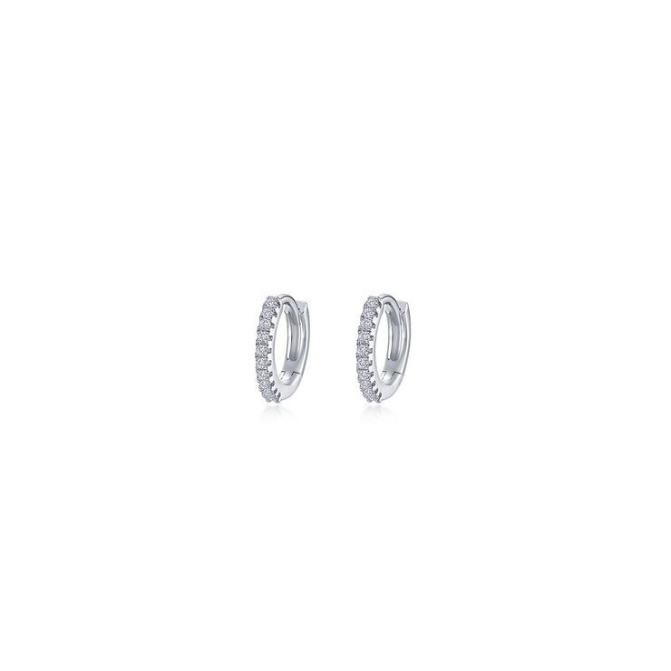 Lafonn - Silver Huggie Hoop Earrings