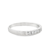Channel Set Diamond Wedding Band