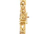 5.5mm Yellow Gold Byzantine Bracelet