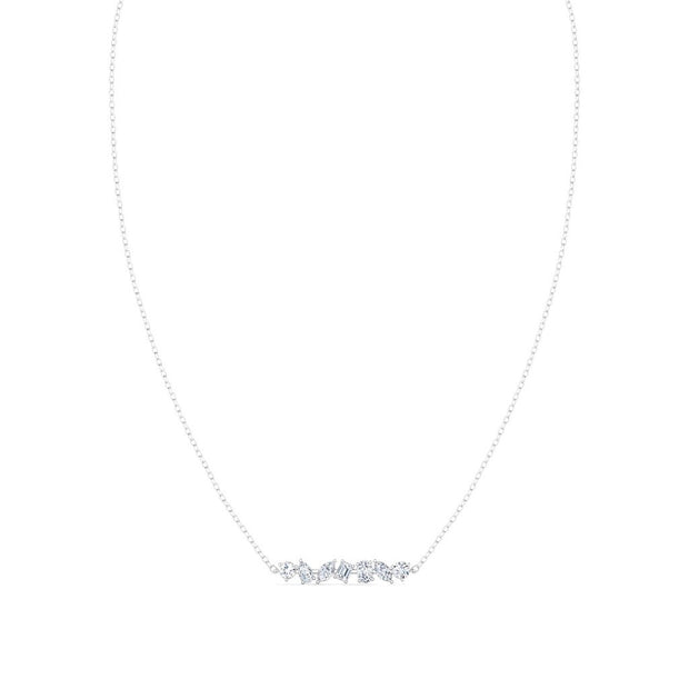 Various Shape Diamond Bar Pendant