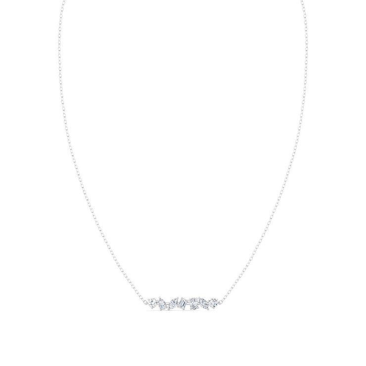 Various Shape Diamond Bar Pendant