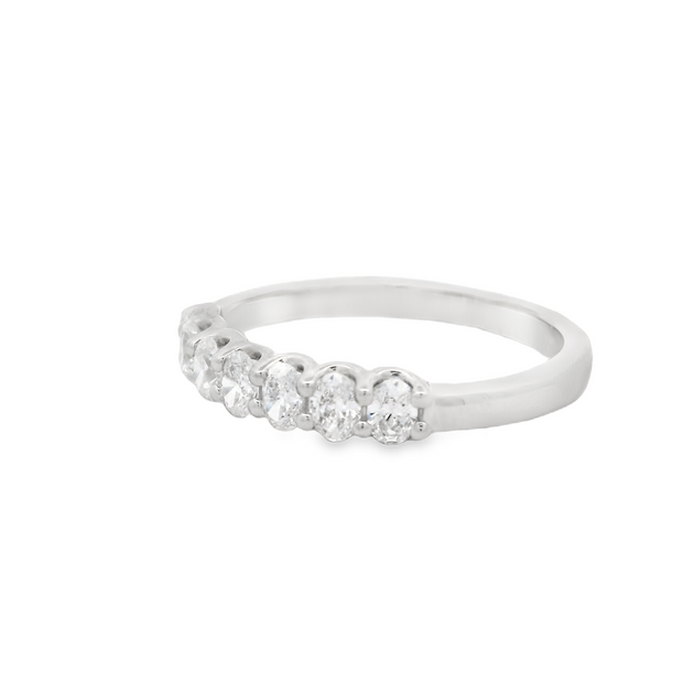 Oval Diamond Wedding Band - 1/2 Ct