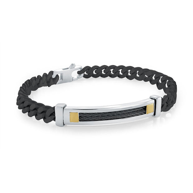 CURB CHAIN CABLE ID TAG BRACELET