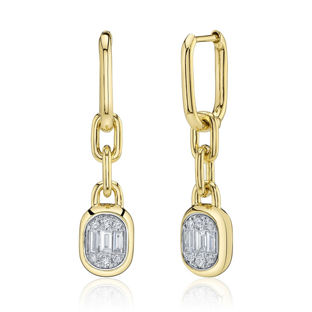 Shy Creation - 0.40Ct Diamond Baguette Earring