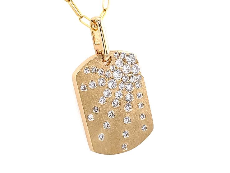 DILAMANI - FLUSH DIAMOND DOG TAG PENDANT