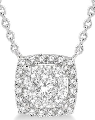 ASHI - LOVEBRIGHT DIAMOND CLUSTER NECKLACE