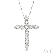 ASHI - 1/2 CARAT CROSS DIAMOND PENDANT