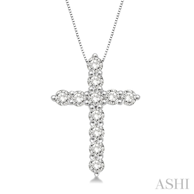 Ashi - 1/2 Carat Cross Diamond Pendant