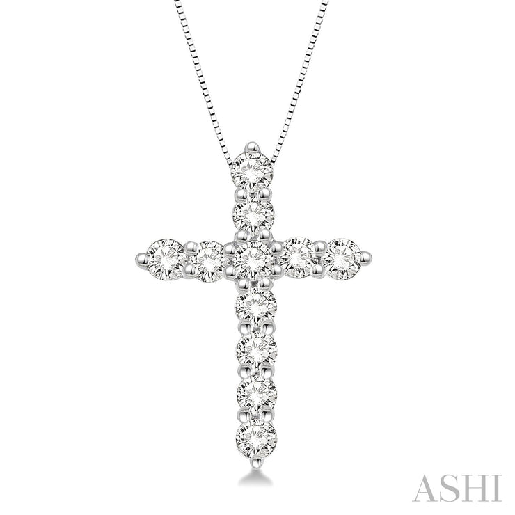 ASHI - 1/2 CARAT CROSS DIAMOND PENDANT