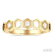 ASHI - HEXAGON DIAMOND RING