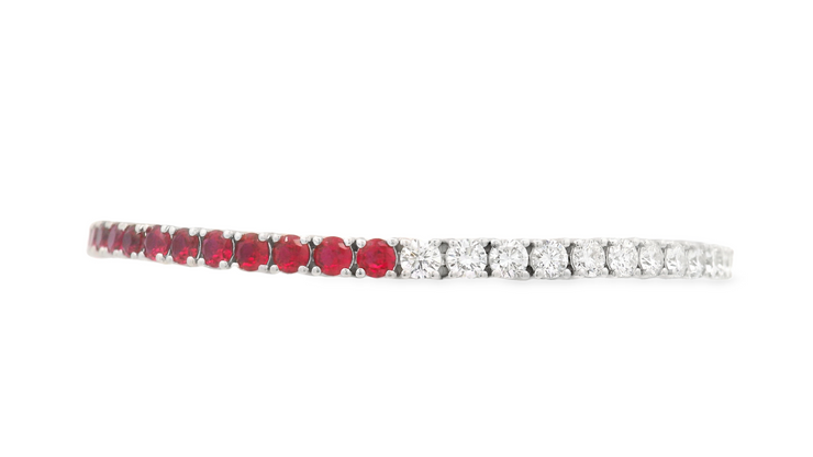 Ruby & Diamond Tennis Bracelet