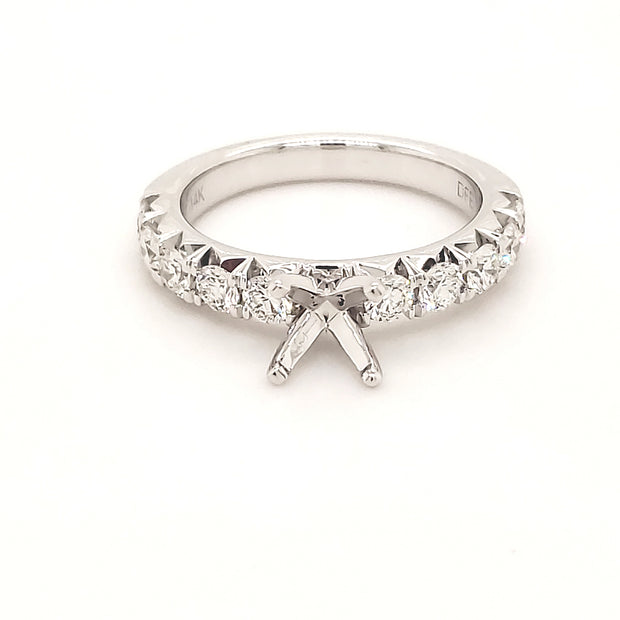 DIAMONDS FOREVER - FRENCH PAVE DIAMOND SEMI MOUNT