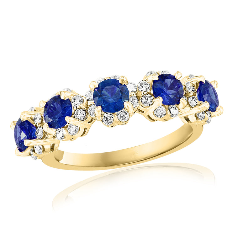 Sapphire & Diamond Ring
