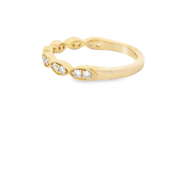 MARQUISE SHAPE DIAMOND WEDDING BAND