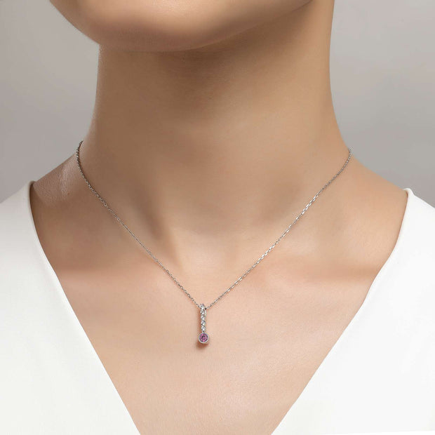 LAFONN- OCTOBER BIRTHSTONE LOVE PENDANT