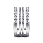 GABRIEL - 4 ROW DIAMOND RING